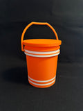 Orange Striped Mini Bucket