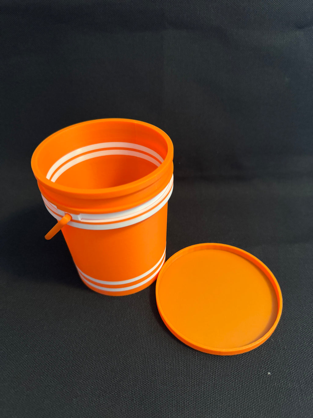 Orange Striped Mini Bucket